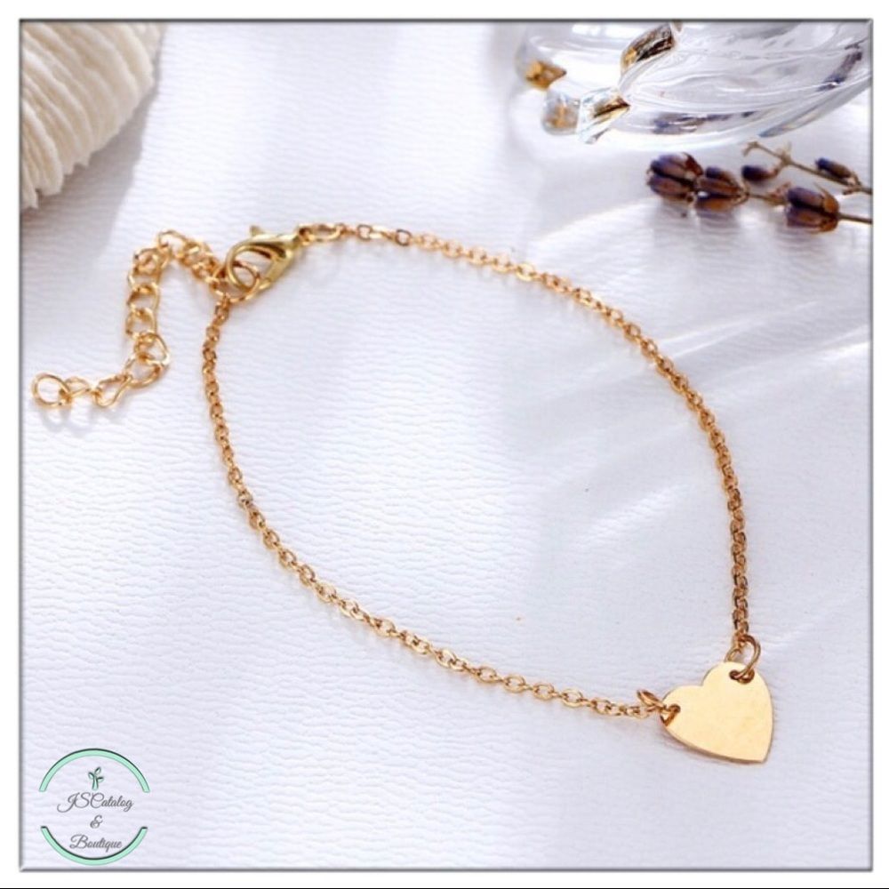 🌸3 FOR $15🌸Heart Alloy Chain Anklet